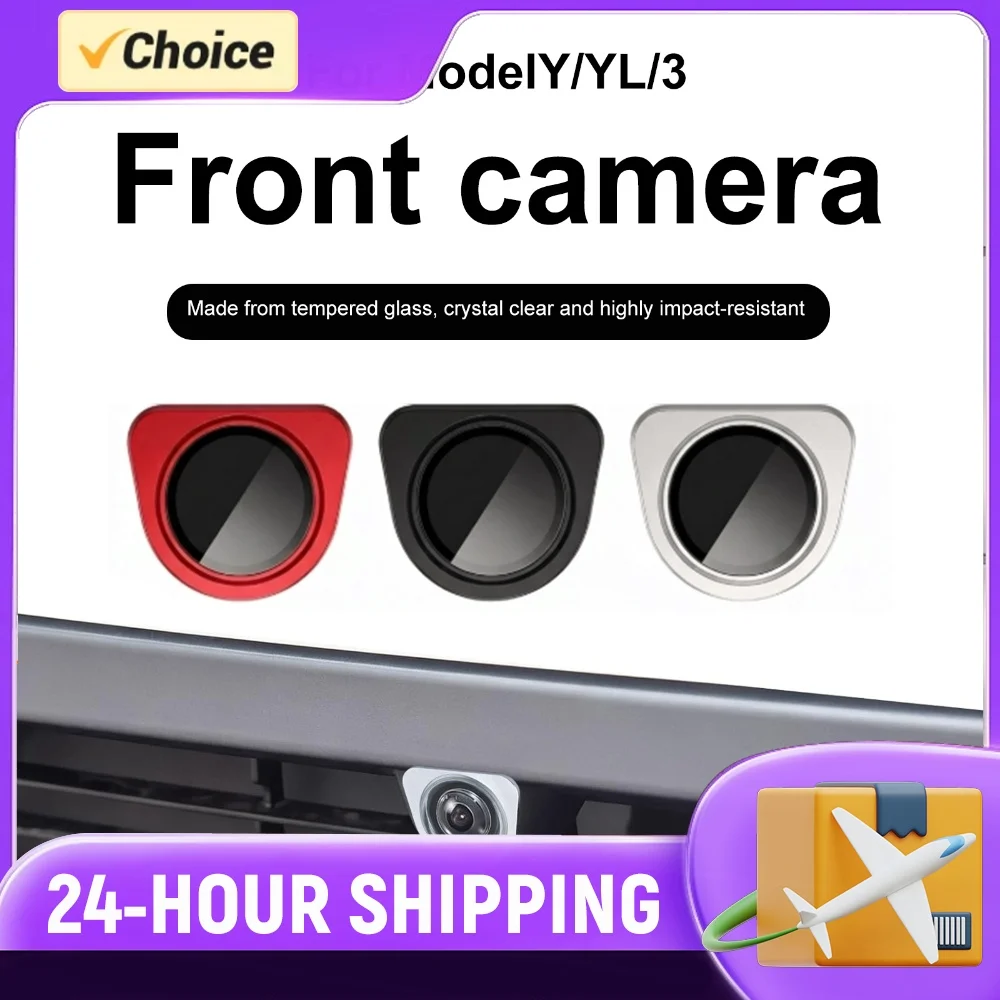 Front Camera Protector Tempered Glass Lens Guard Scratch & Drop Resistant Fit for Tesla Model Y Model 3 2025-2026Model YL