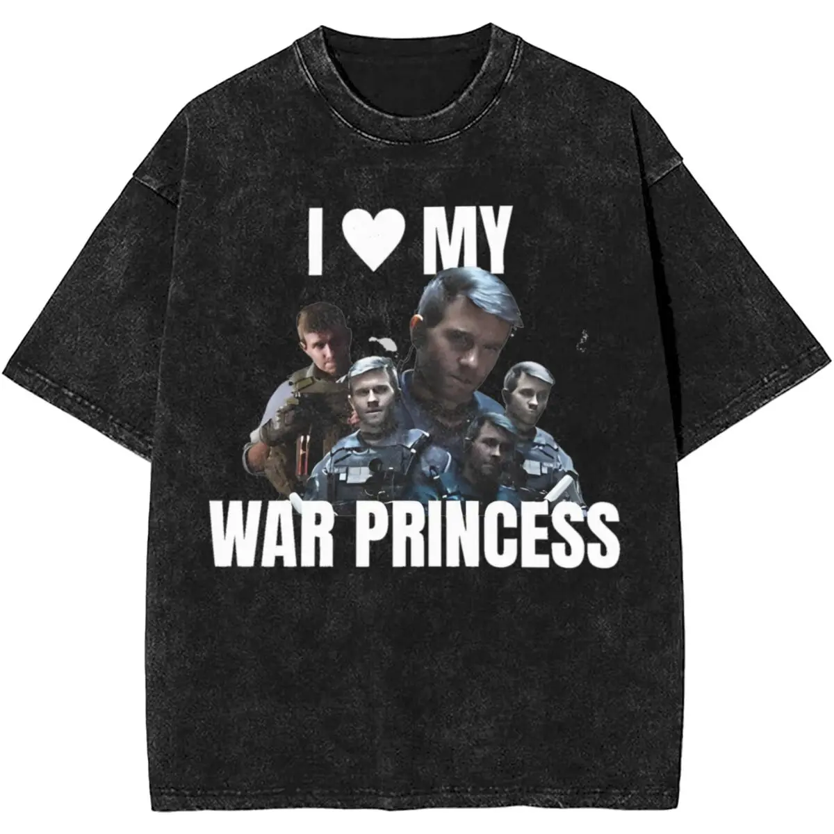 Phillip Graves War Call Of Dutys Vedio Game Outfit Washed T Shirts Men Women Streetwear  T-Shirt Printed Tees Tops 100% Cotton