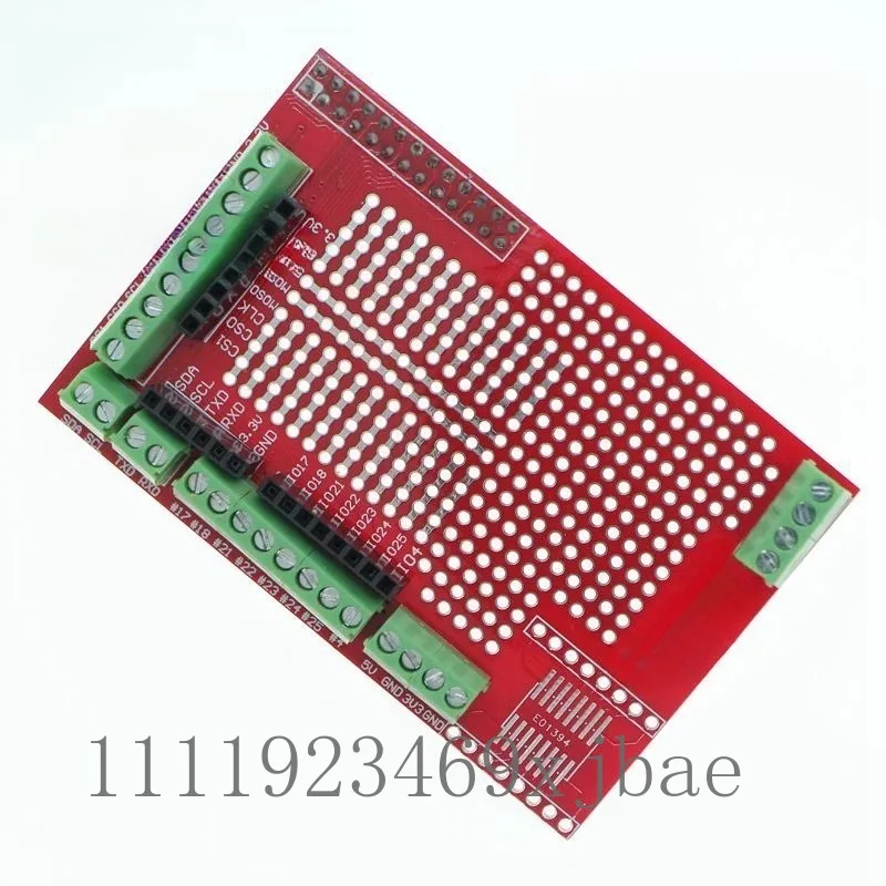 Red Expansion Prototyping Board Compatible With Single Board Microcomputer Main Controller