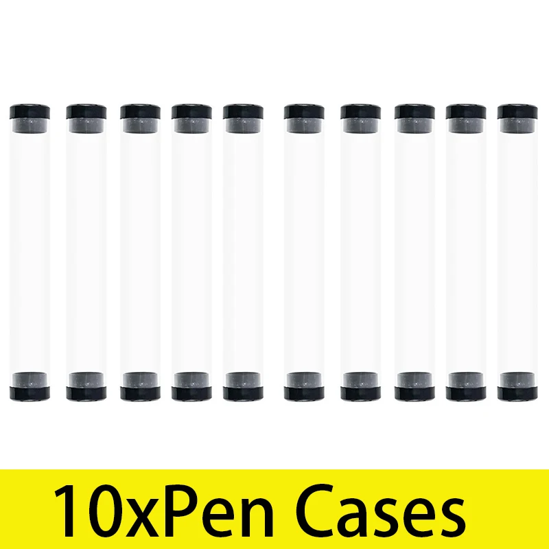 교사를위한 10Pcs 연필 홀더 펜 실린더 튜브 펜 케이스 펜 보관 용기 선물