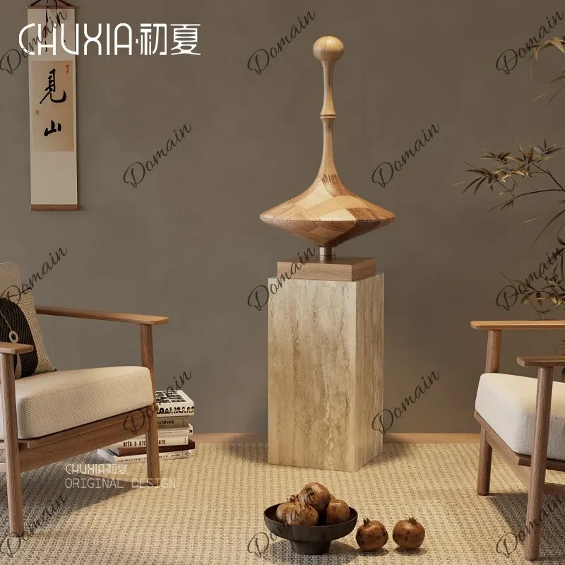 C P Wabi-sabi Style Art Sculptures, Floor Ornaments, Living Room Entrance, Villa Model Homes, Vintage Homestays, Soft Decoratio