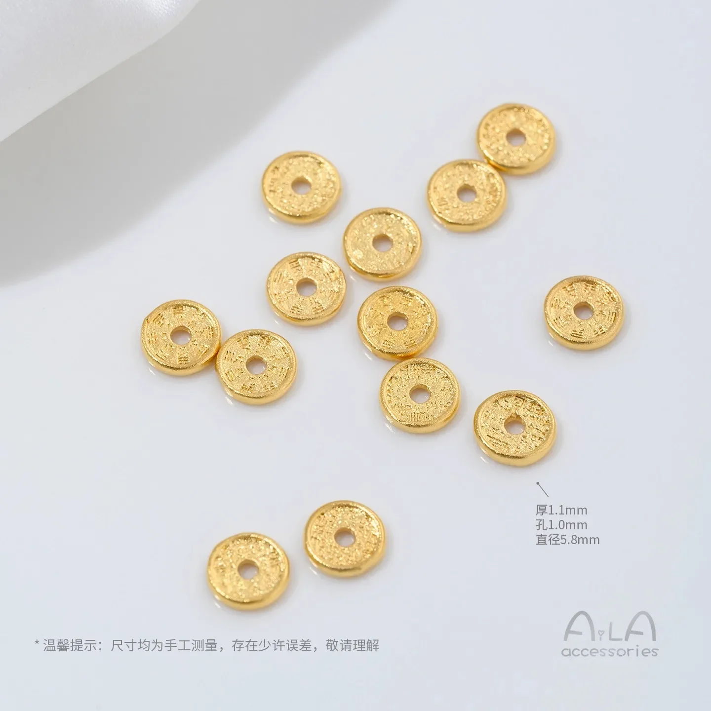 銅メッキ24K本金中空蝶路珠海亀文昌ペンペンダントDIY手作りネックレスアクセサリー