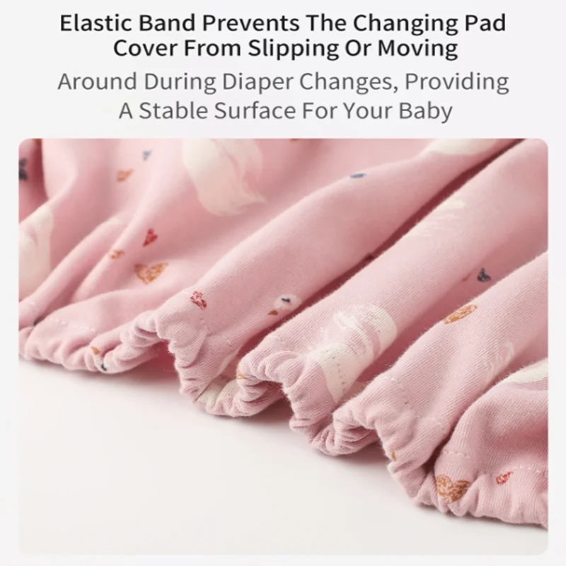 غطاء وسادة تغيير الحفاضات للأطفال قابل للتمدد وناعم وقابل لإعادة الاستخدام وطاولات تغيير الحفاضات على طراز المزرعة وغطاء حصيرة تغيير الحفاضات #5