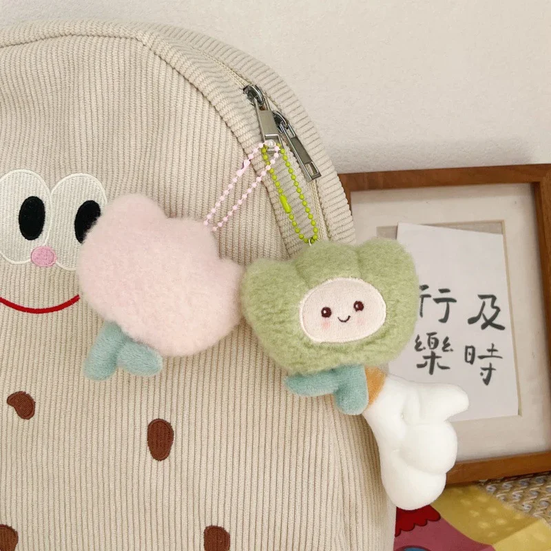 

Cute Cartoon Plush Tulip Keychain Soft Stuffed Toys Flower Dolls Bag Pendant Decoration Car Keyring Accessories Girls Kids Gift
