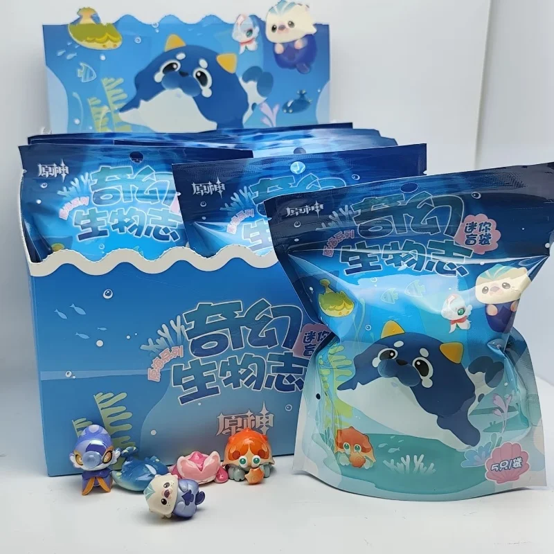 Mihoyo Genshin Impact Fontain Series Fantasy Creature Mini bolsa ciega Linda estatuilla de juguete coleccionable para niños regalo de cumpleaños
