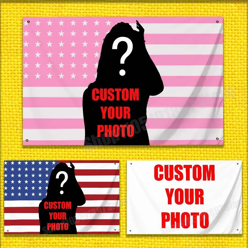 

Customize Custom Commission Tailor Made Design Picture Image Photo America USA Flag Tapestry Banner Theme 150*200CM 50*70CM