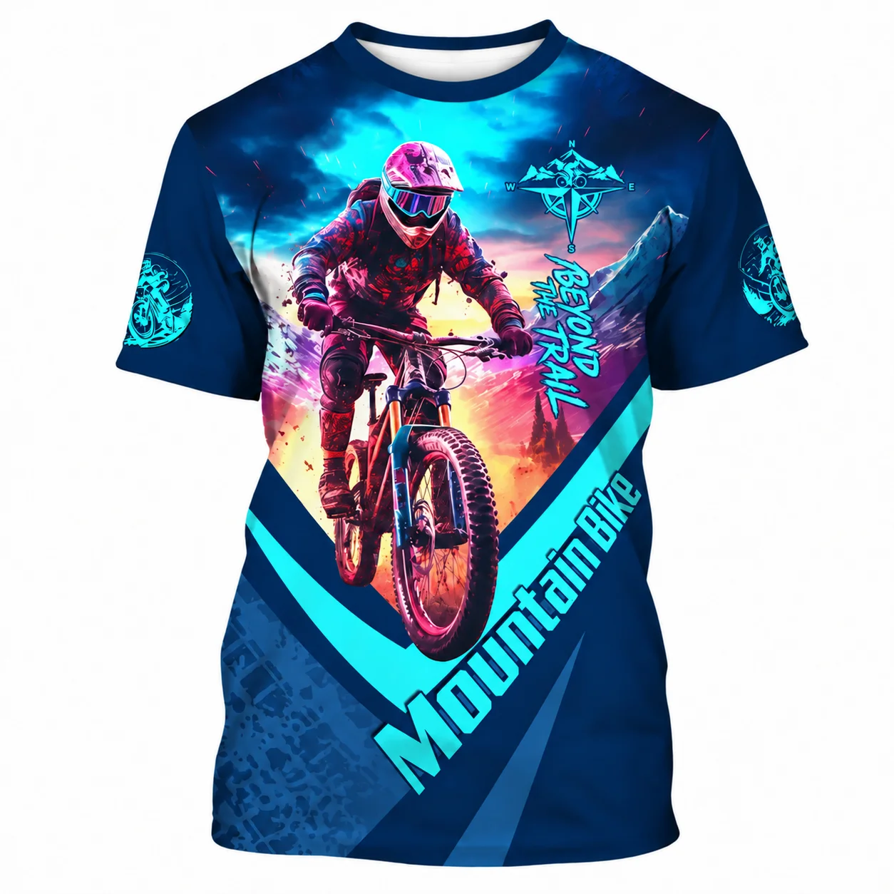 2026 New Men MTB Jersey Mountain Bike Shirt 3D Graphic Print Cycling Jersey Outdoor Sports Trail Riding Downhill Bike Racing Top