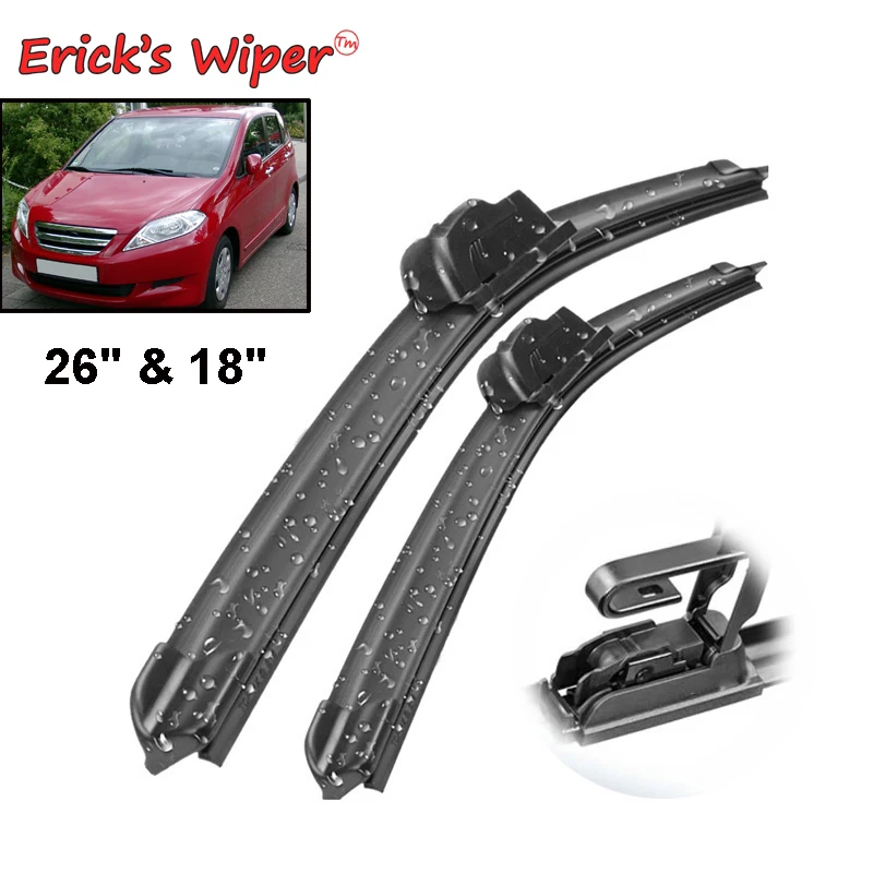 

Erick's Wiper LHD Front Wiper Blades For Honda FR-V ( FRV ) 2004 - 2009 Windshield Windscreen Window Car Rain Brushes 26"+18"