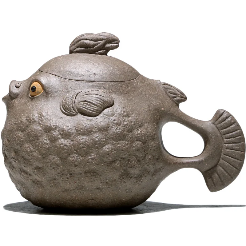 Purple Sand Teapot Handmade Teapot Creative Cute Little Puffer