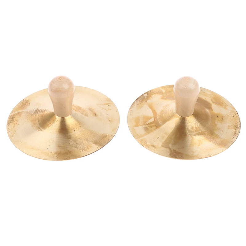 1 conjunto de pratos de cobre de percussão manual, instrumento musical infantil, brinquedos educativos, latão