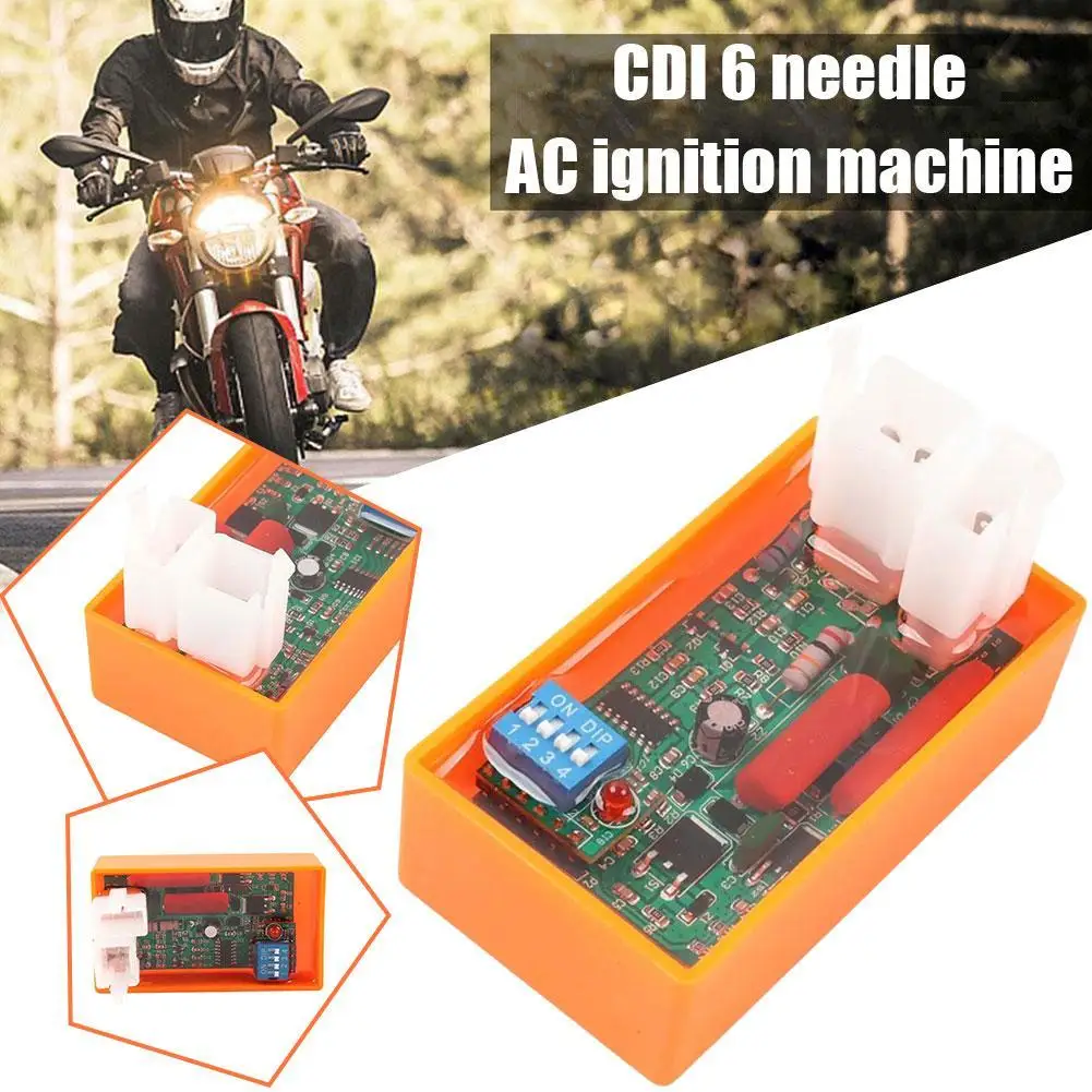 5/6 Pin AC CDI Box With DIP Switch Motorcycle Lgnition Speed Limit4000-12000 For WAVE100 Racing YX140 Competitive Racing