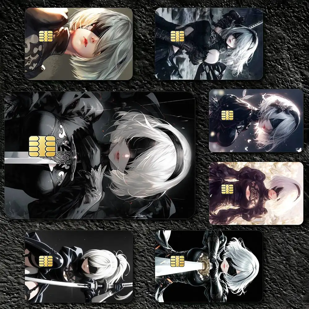 

Game N-NieR Automata 2B Sticker Decoration Creative Bank Card Bus Metro Waterproof Sticker