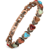 New Copper Bracelets for Women Pure Copper Magnetic Bracelets Natural Unique Gemstone Jewelry Gifts