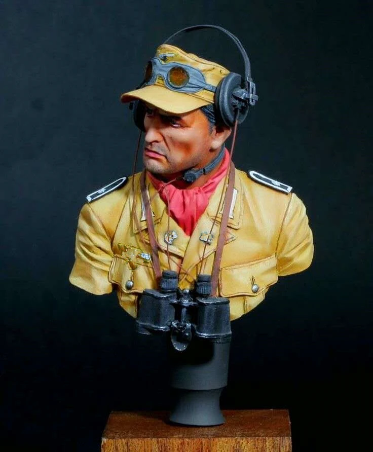 military armored corps lieutenant Africa Collectible Unassembled Sculpture for Hobbyists