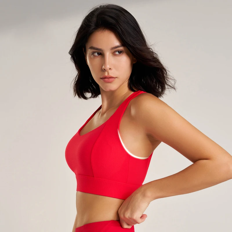 Soutien-gorge de sport et de fitness pour femme, petit débardeur, beau dos, séchage rapide, sous-vêtement serré, haut de gym, vêtements