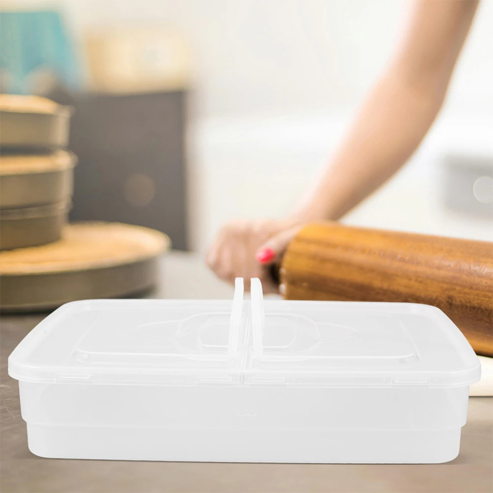 

2Pcs Stackable Proofing Container Lid H for Bread Pizza Dough Pizza Making Accessories Proofing Bowls Making Storage Box