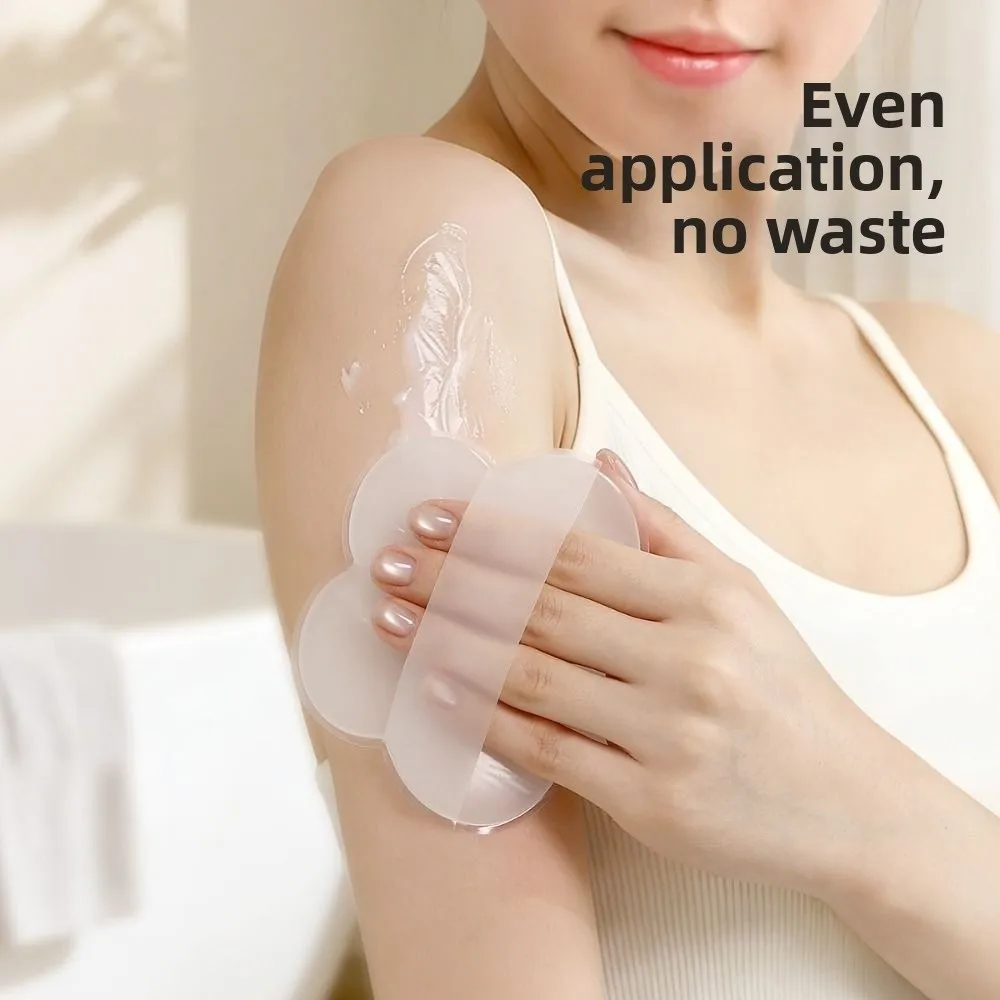 New Flower Shaped Lotion Applicator Glove Anti Slip Strap Non Absorbent Body Cream Spreader Soft Moisturizing Glove