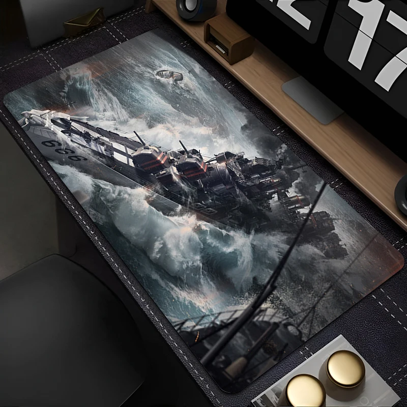 

900x400 Mouse Pad Gamer HD Printing World of Warships Laptop Office Mousepad PC Decor Extended Gaming Mouse Mat Rubber Desk Mats