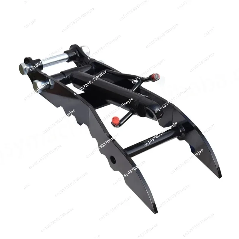 Mini Excavator Attachments Hydraulic Thumb Clamp Digger 0.8-3.5 Tons Capacity Branch Gripper River Desilting Bearing Black