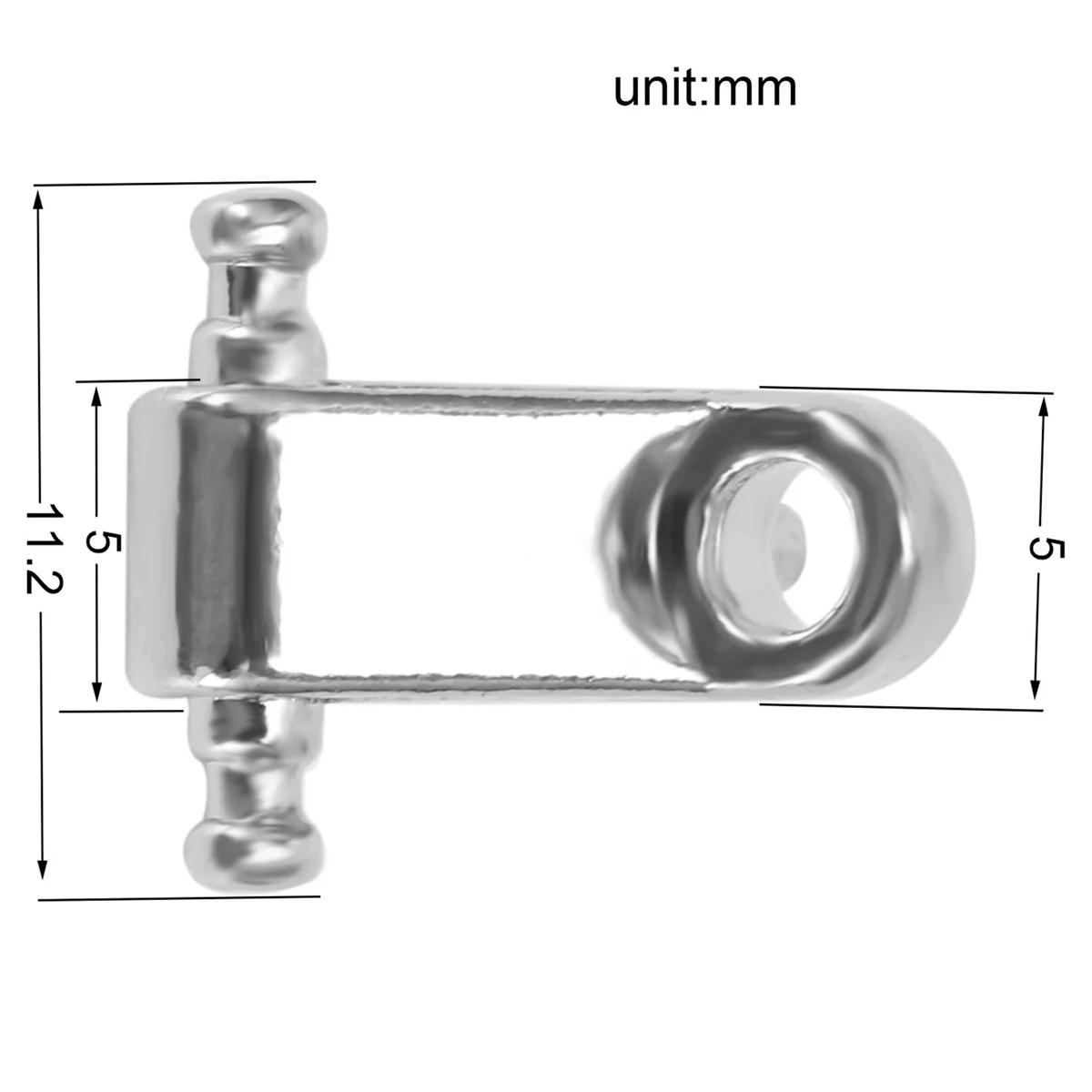 A71P 16 szt. Gitara elektryczna Roller String Tree String Retainer - srebrny