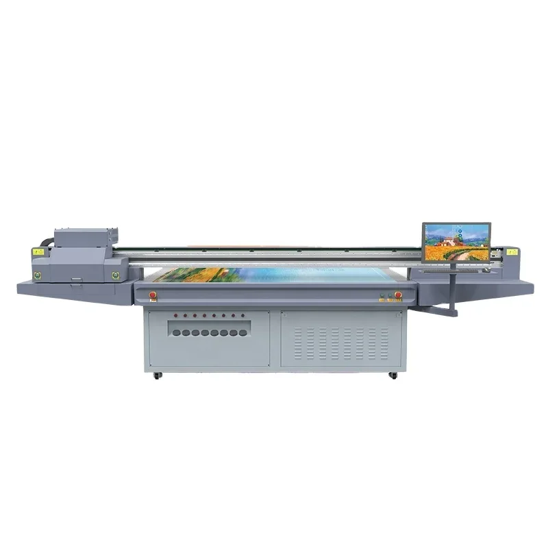 YC2513 Best price Flatbed UV Printer varnish UV LED industrial digital printers automatic uv flatbed printer