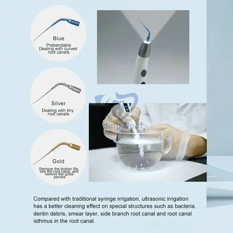 ทันตกรรม LED ไร้สาย Ultrasonic Activator Endo Ultra Activator Root Canal ชลประทาน Endodontic Treatment ทันตกรรมเครื่องมือ