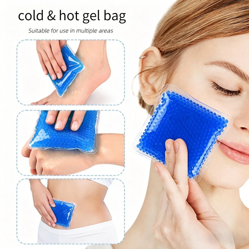 Flexible Reusable Hot Cold Gel Pack for Knee, Neck, Wrist, Ankle Pain Relief - Summer Cooling Pad, Family First Aid Essentia