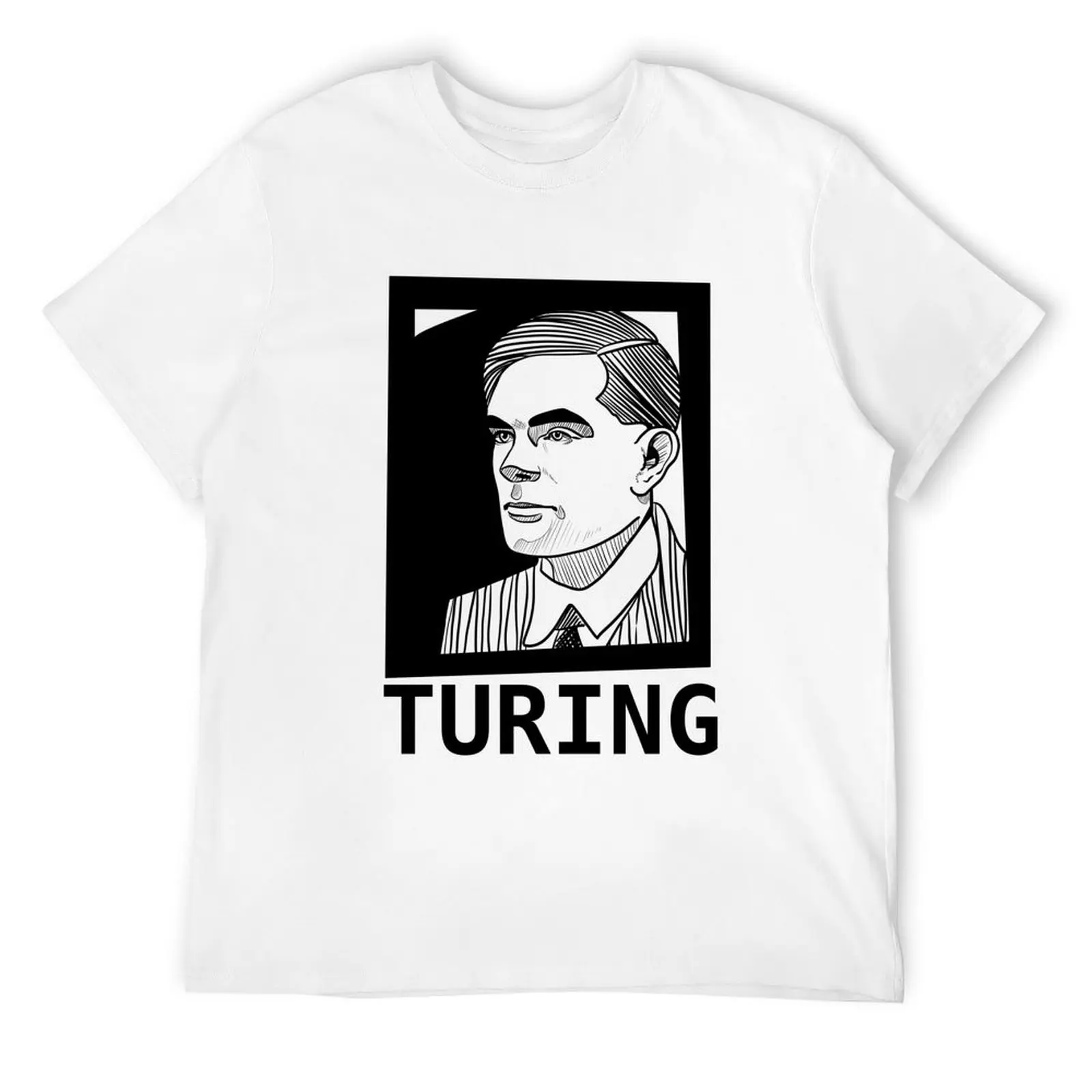 

Turing T-Shirt Luxury man plain customs design your own cute clothes men t shirt