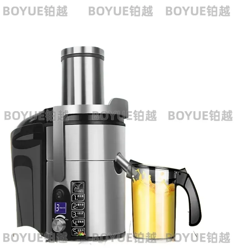 1200W Commercial Electric Juicer Large Caliber LCD Display Full Automatic Fresh Fruit Juice Extractor Machine 220V Heavy Duty