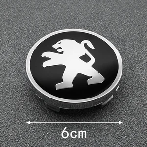 Autorad Centro Cap, Hub Cap, Decal Adhesive Emblem, Accessoires für Peugeot 108, 2008, 206, 207, 3008, 208, 407, 106, 206, 307, 508, 56, 60 Millimeter 8 Hauptverkäufe Peugot Emblem 206 - №2
