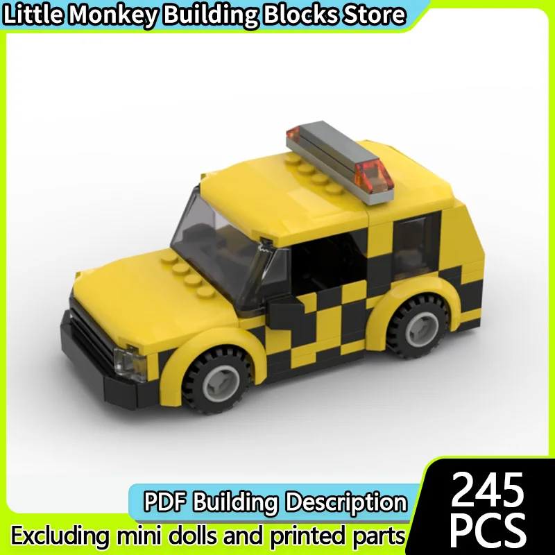 

City Car Model MOC Building Bricks Special-Purpose Guide Vehicle Modular Technology Children Holiday Gifts Assemble Toys Suit