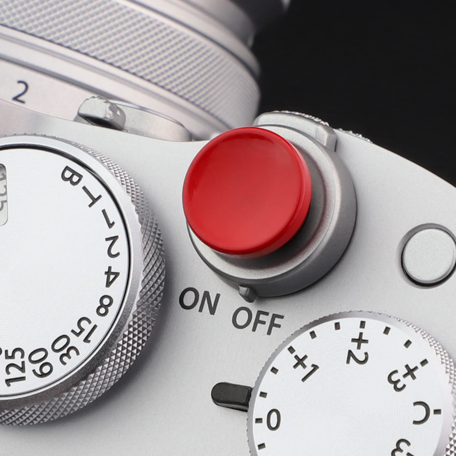 Haoge زر تحرير مصراع الكاميرا سطح مقعر أحمر لـ Leica Q3/Q3-43/D-Lux 8/M9/M10/M11/M11-P M/M-10P/M9-P/M نوع 240/m262