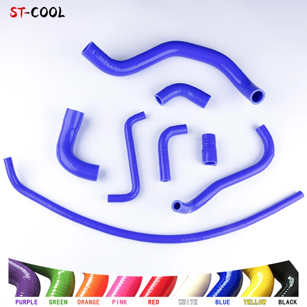 For Yamaha R1 YZF 1998 1999 2000 2001 YZF-R1 Radiator Hose Kit Silicone Tubes Pipe 8Pcs 10 Colors