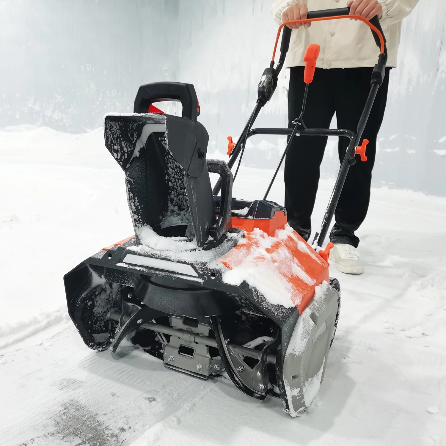 Cordless Snow Removal Machine Snow Blower Home Use 40V Double Pack Battery Brushless Electric Snow Blower