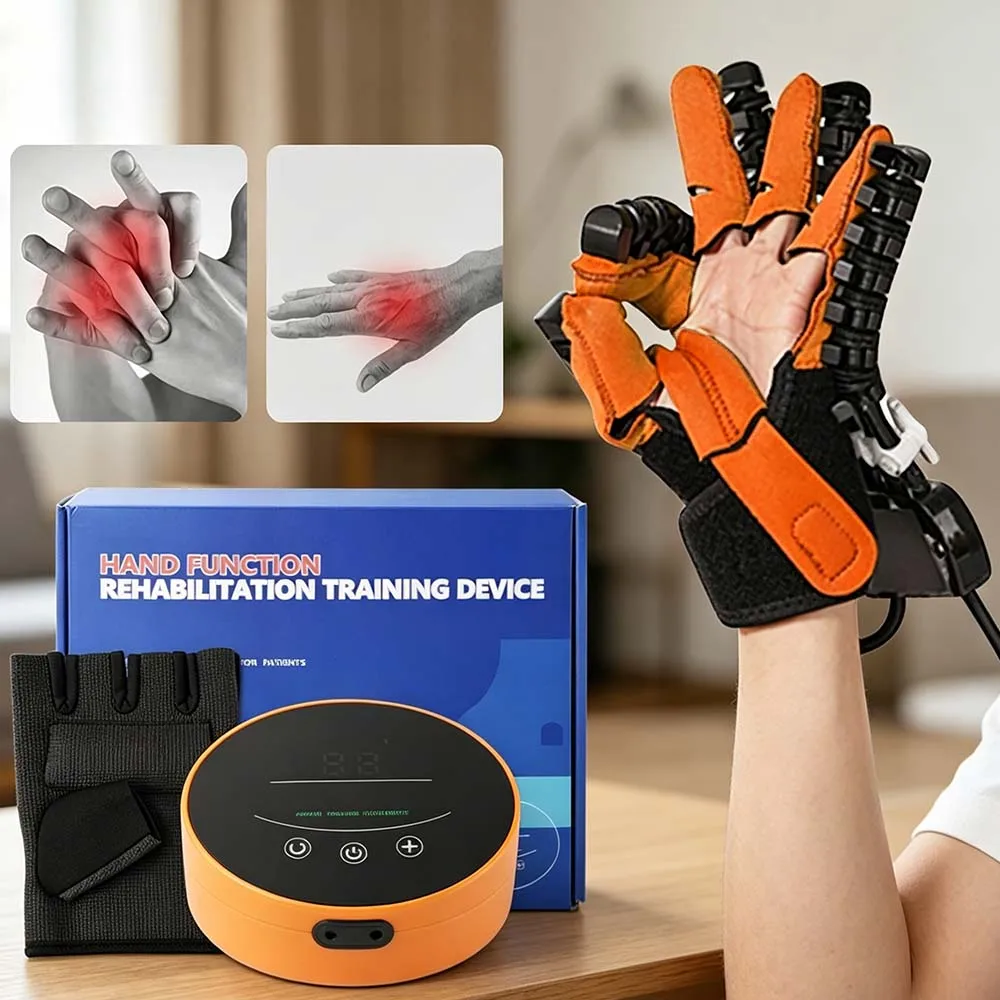 Stroke Hemiplegia Rehabilitation Robot Gloves, Arthritis Hand Finger Training Exerciser for Stroke Rehabilitation Equipment