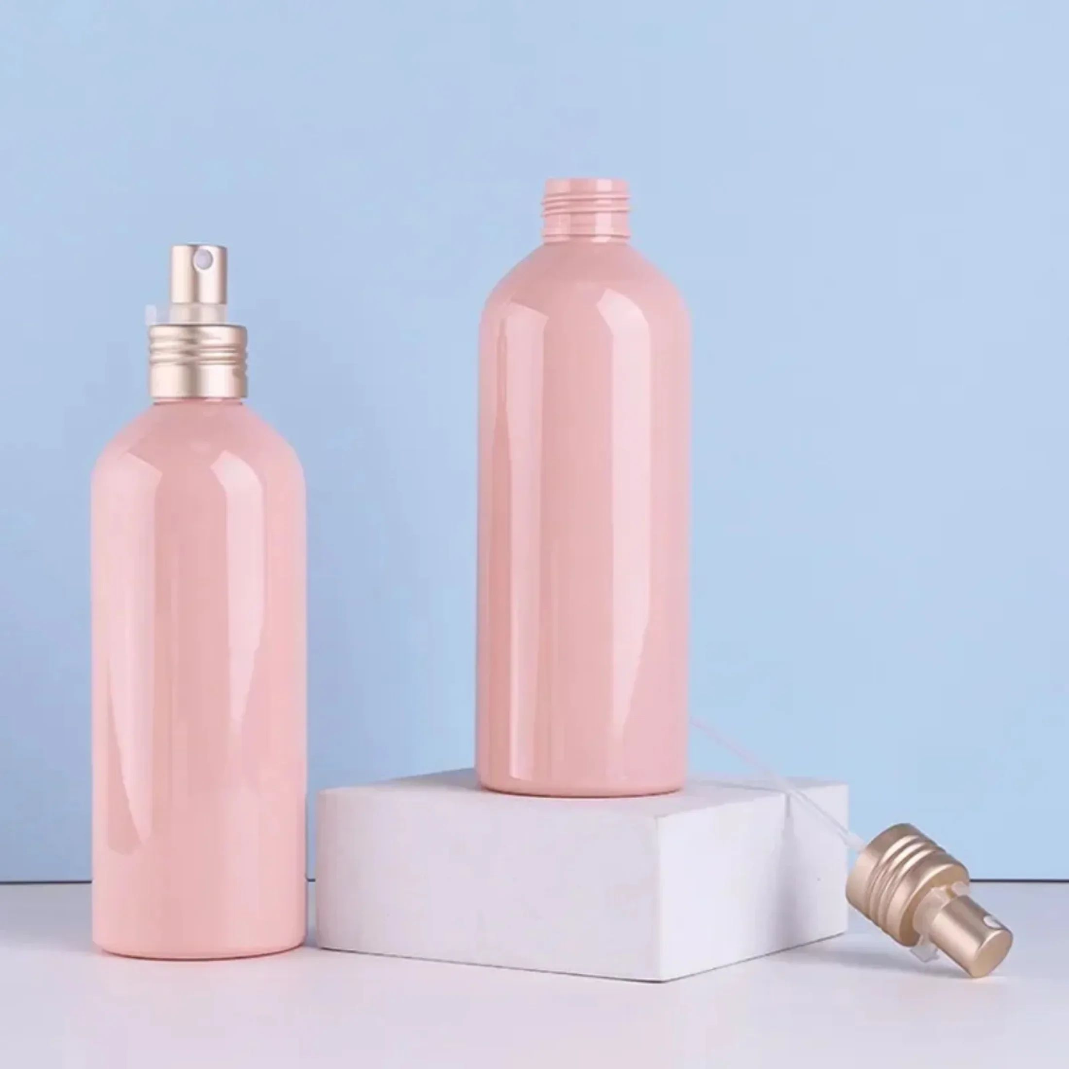 260ml Spray Bottle PET Empty Bottle Pink Plastic Container Fine Mist Disinfection Atomizer Refillable Travel Essentials