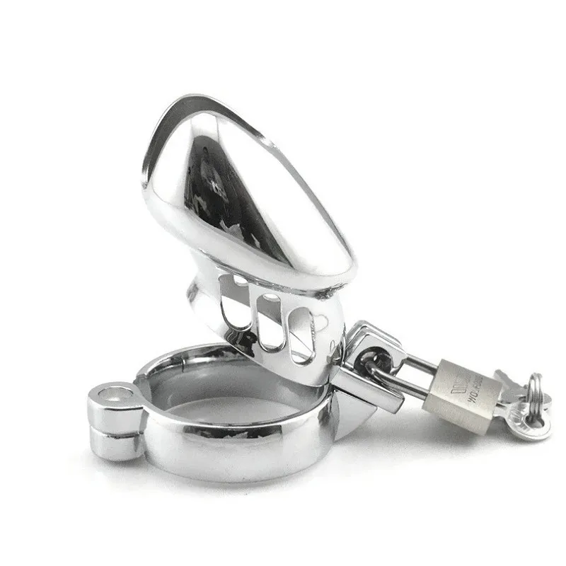 Metal Male Chastity Cage Device Set Small Penis Cage Lock Bondage Cock Ring Sex Toys For Man