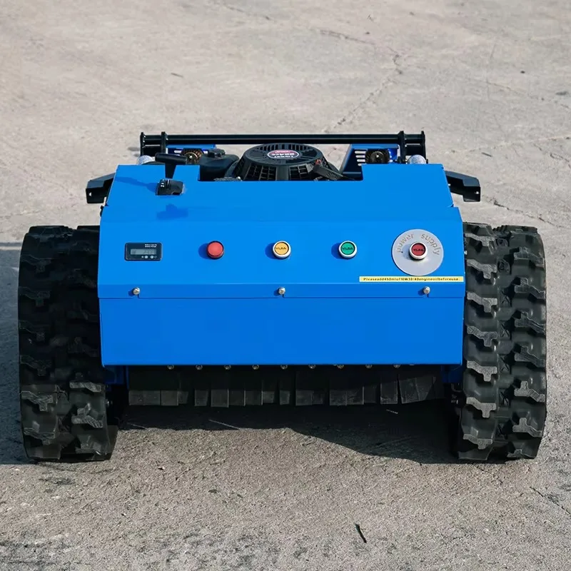 Smart Autonomous Robotic Lawn Mower Cordless Remote Controlled Compact Design for Garden and Yard Professional Equipment