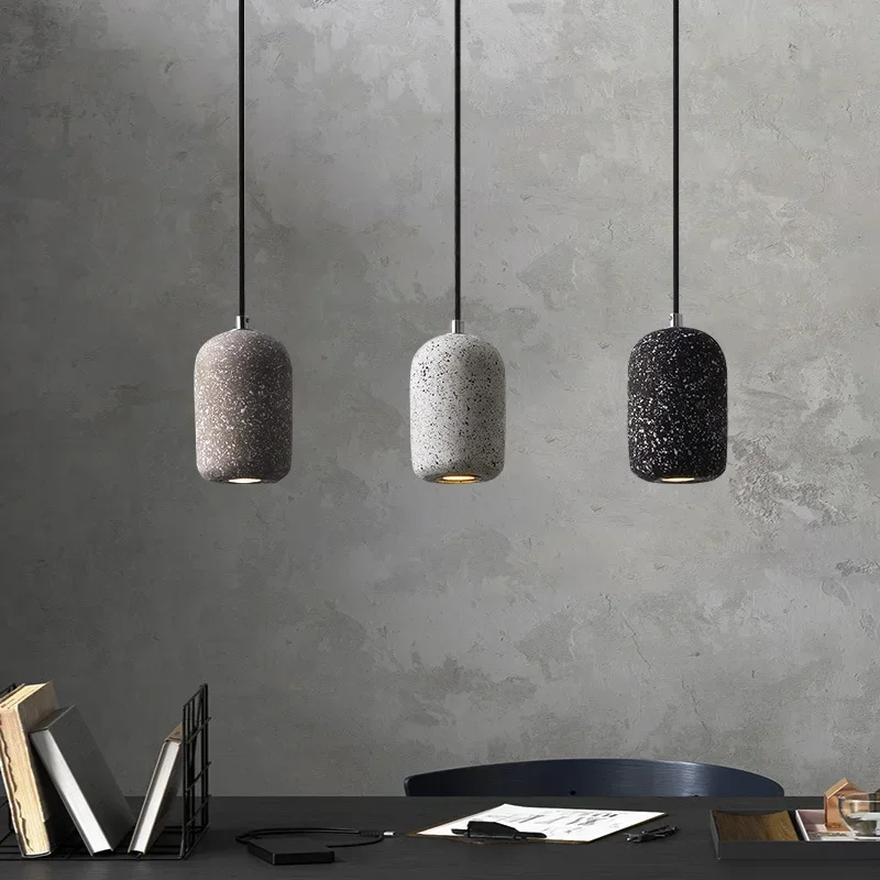 

Nordic Industrial Style Cement LED Pendant Lights Originality Home Decoration Chandelier Bedroom Restaurant Atmosphere Lighting