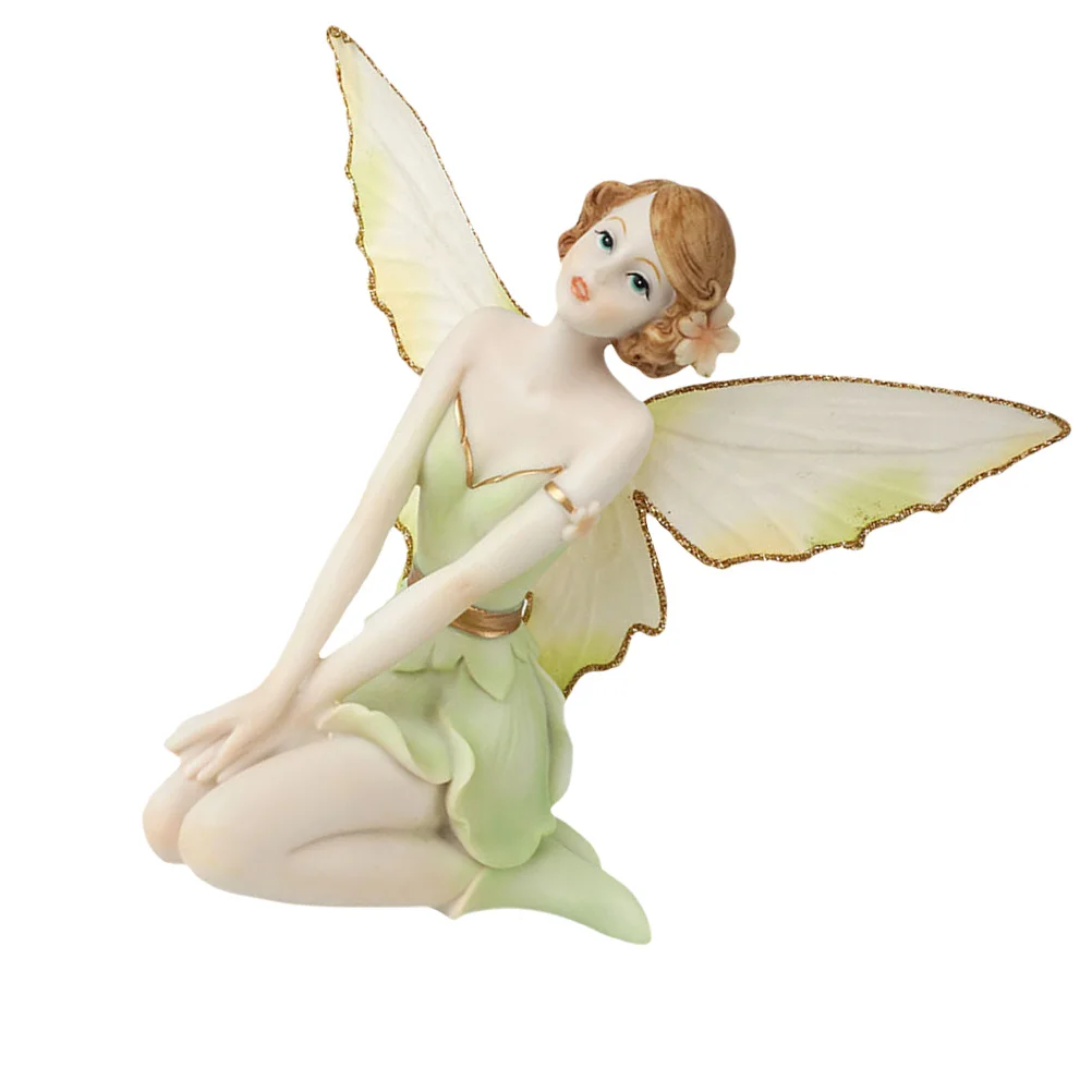 

1Pcs Flower Fairy Adornment Exquisite Resin Craft Elegant Desk Decor for Home Wedding Birthday Gifts Angel Decoration Landscape