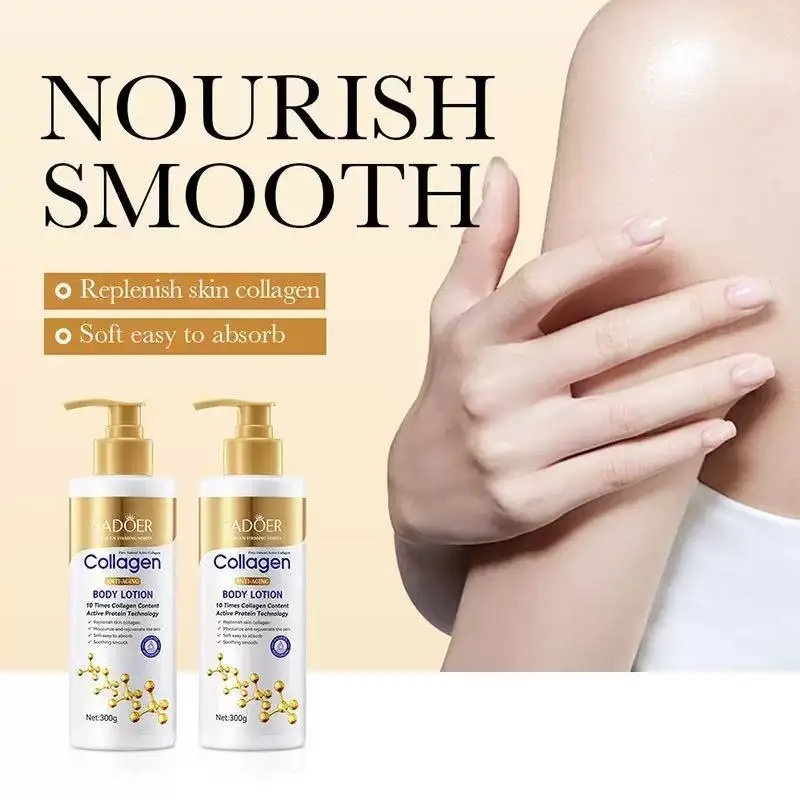 

300ml Sadoer Collagen Anti-Wrinkle Body Lotion Moisturizing Body Moisturizer Four Seasons Body Lotion Non-Sticky
