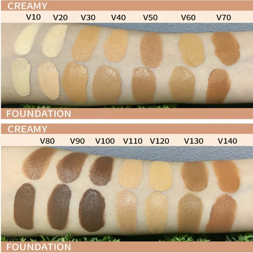 Private Label 14 Color Liquid Foundation Concealer Dual Use Even Skin Tone Professional Matte Base Makeup Cosmetics Custom Bulk