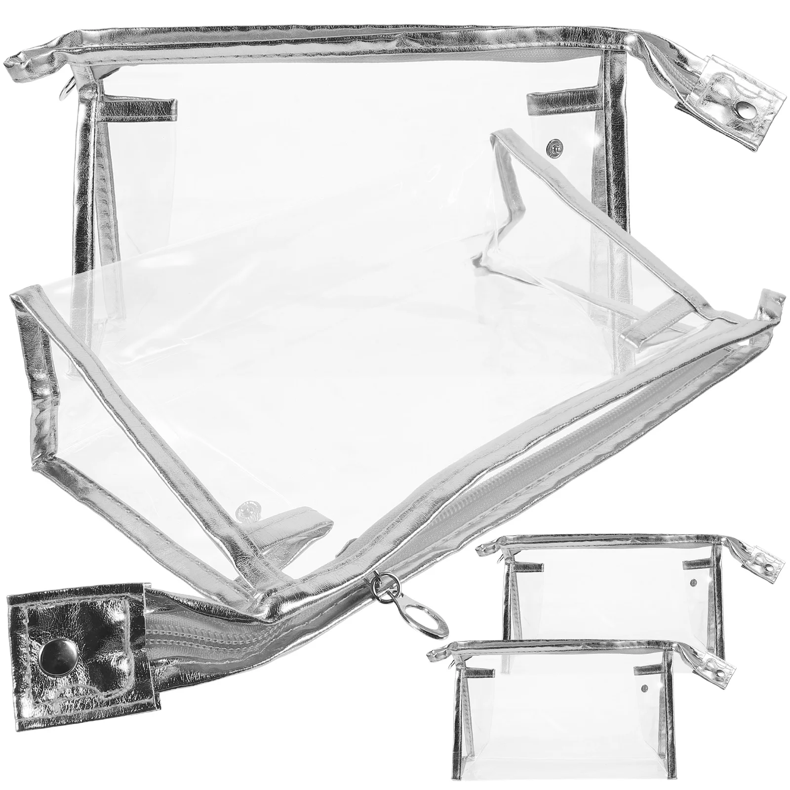 

4 pcs Transparent Toiletry Bag PVC Makeup ganizer Travel Bag Toiletry Storage Pouch Lightweight Waterproof