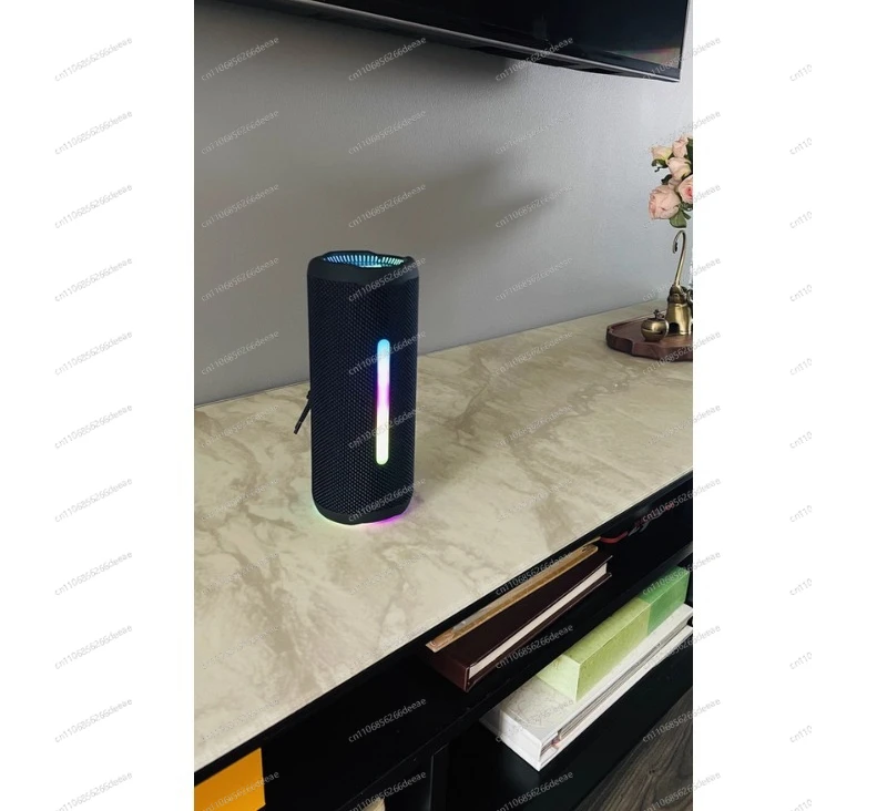 2026 Subwoofer Wireless Speaker Portable Lighting Bluetooth Speaker Outdoor Waterproof with Lanyard Gift Party Box