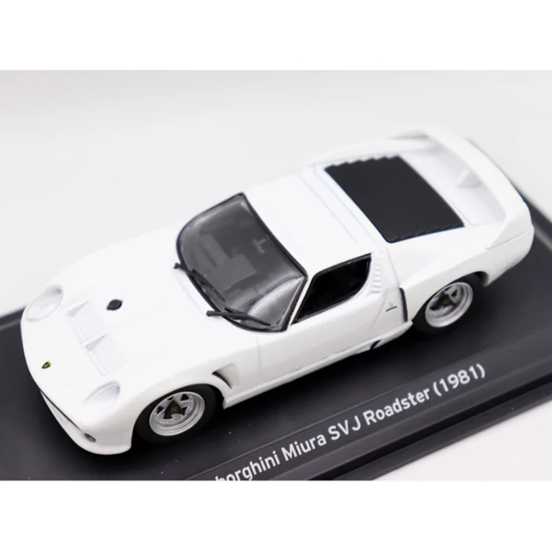 Coche deportivo Miura SV J Roads 1981, escala 1:43, vehículo de simulación de aleación fundido a presión, colección de modelos, regalos de recuerdo, exhibición de adornos