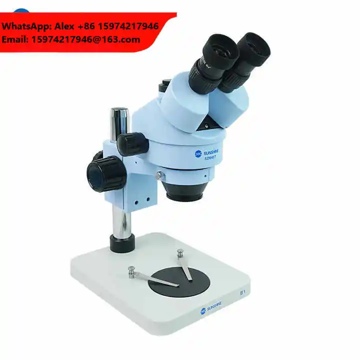 SUNSHINE SZM45T-B1 Stereo Trinocular Microscope With 0.5 CTV Connector For Mobile Phone Repair