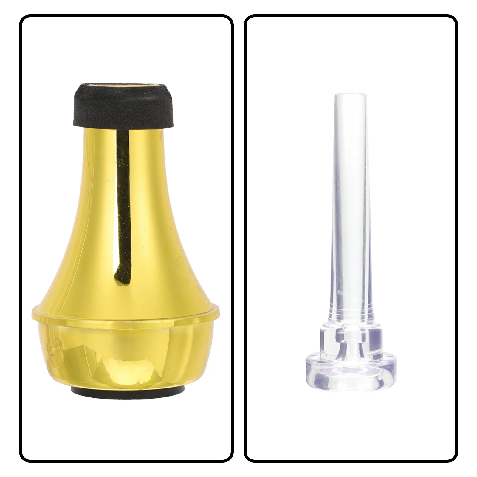 

1Set ABS Trumpet Practice Mute Straight Compact Noise Reduction Trumpet Parts Ideal for Beginners and Students
