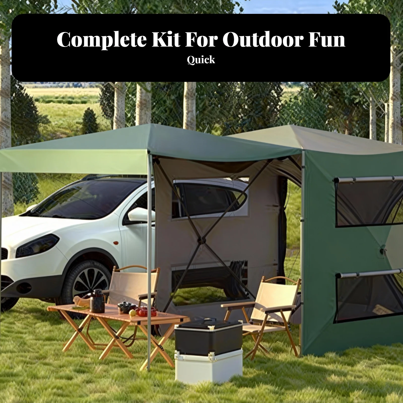 

Heavy-duty outdoor carport tent