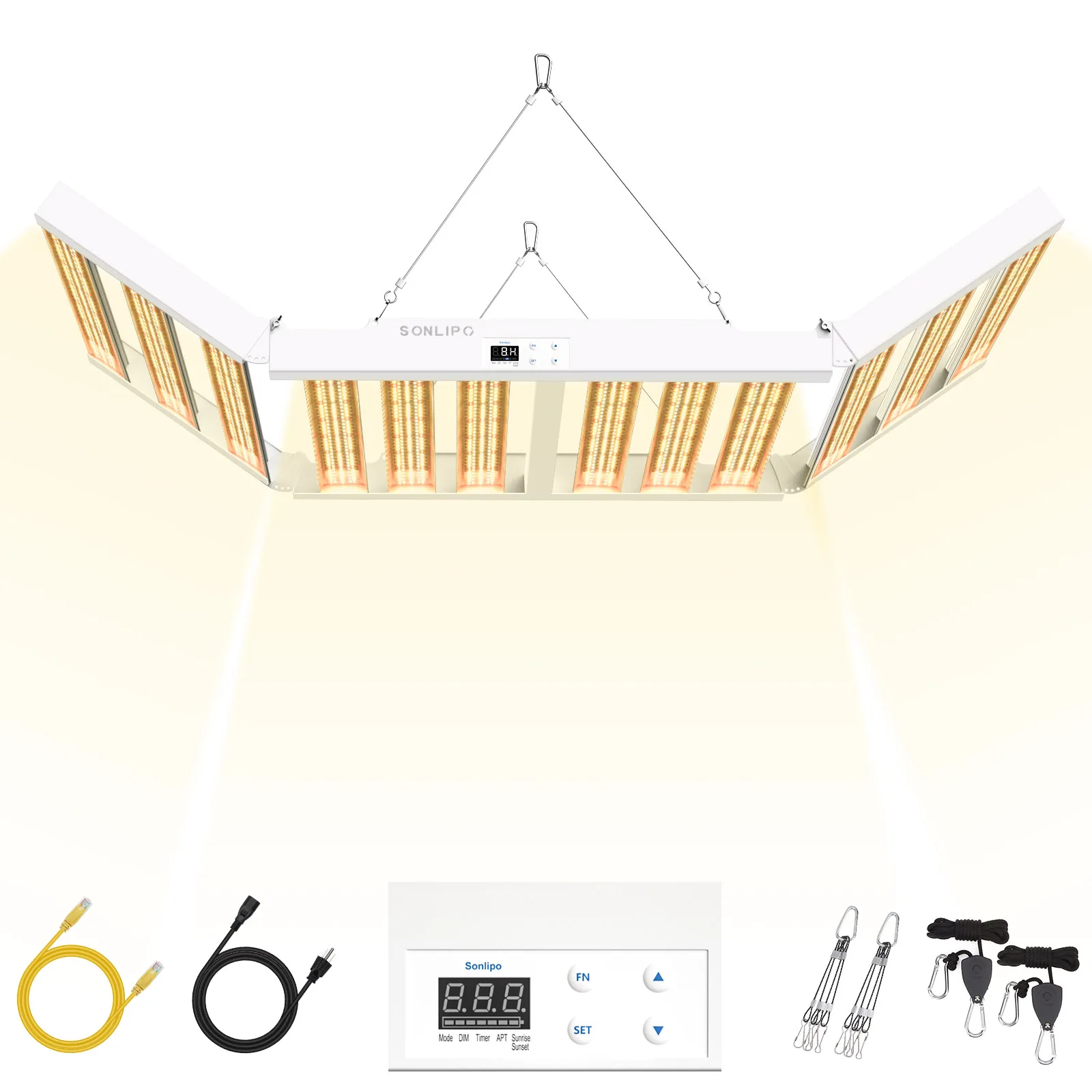 2024 nova lâmpada de planta spf8000pro led luz de medição de espectro completo 800w 7x7 pés capa com 3312 peças diodos SAM-SUNG