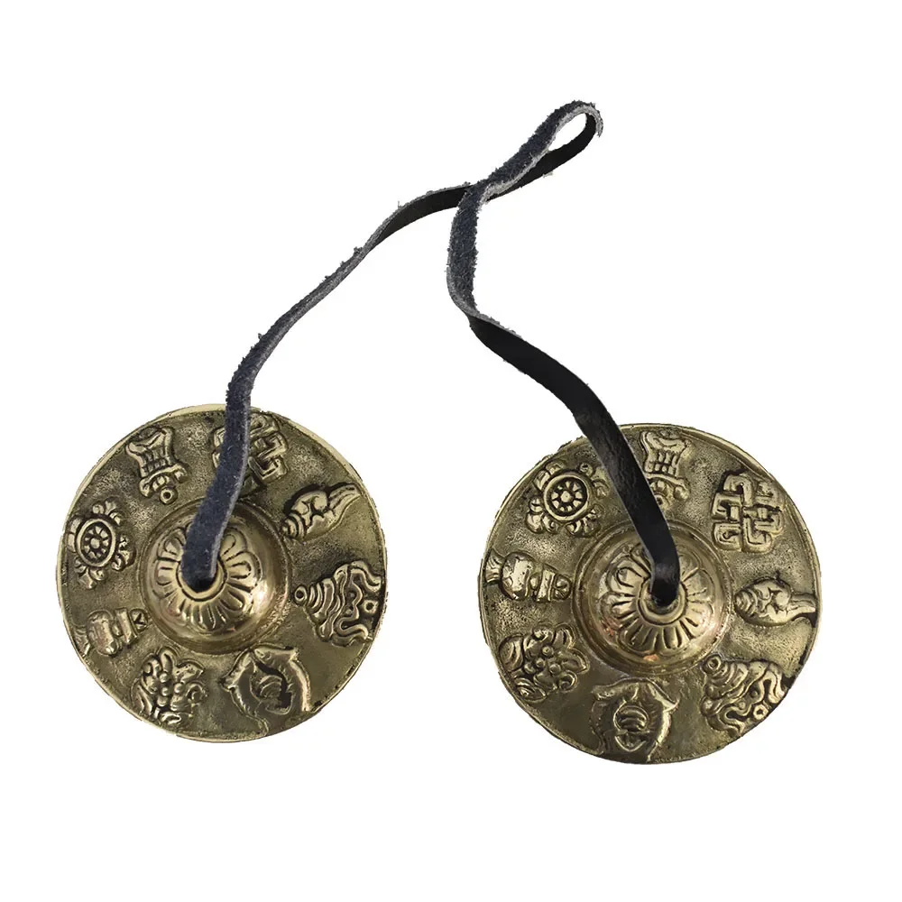 Meditation Tingsha Brass Chimes Nepalese Craftsmanship Cymbal Bells Yoga Chanting Sound Healing